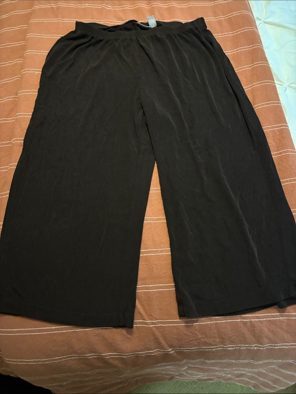 Chico's Travelers Brown Wide-Leg Capris